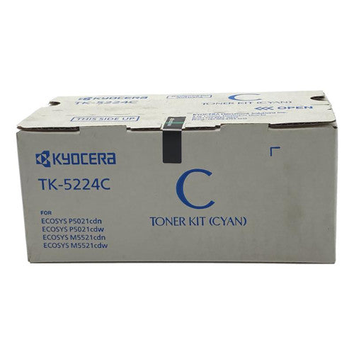 Kyocera TK5224C Toner Cartridge Cyan 1200 Pages