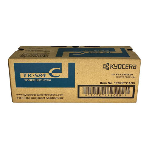 Kyocera TK584C Toner Cartridge Cyan 2800 Pages