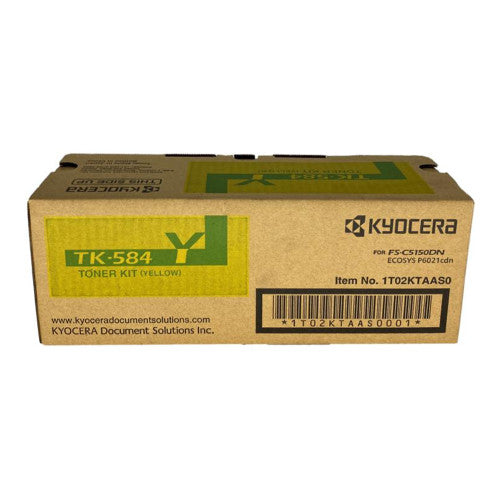 Kyocera TK584Y Toner Cartridge Yellow 2800 Pages