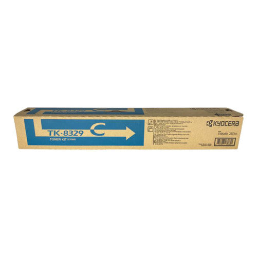 Kyocera TK8329C Toner Cartridge Cyan 12000 Pages