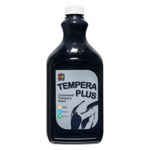 Educational Colours Tempera Plus Classroom Paint 2L Black