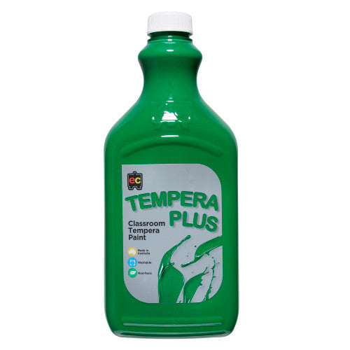 Educational Colours Tempera Plus Classroom Paint 2L Brilliant Green