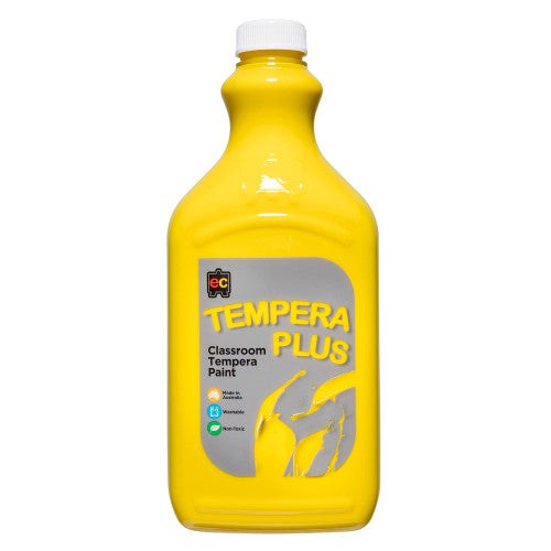Educational Colours Tempera Plus Classroom Paint 2L Brilliant Yellow