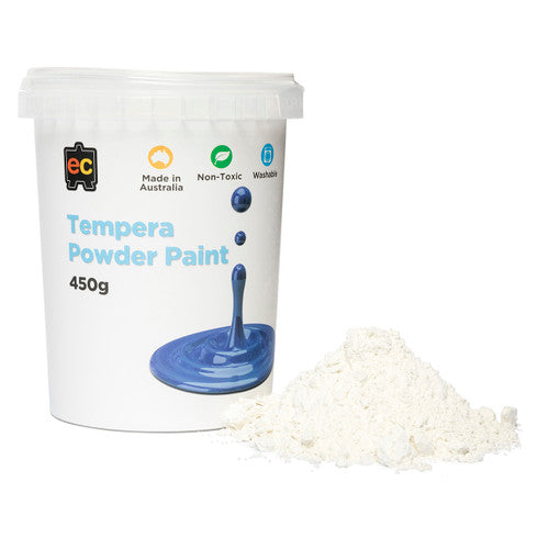 Educational Colours Tempera Powder Paint 450g White