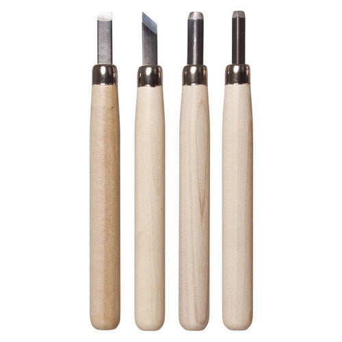 Creative School Supply Deluxe Lino and Wood Carving Tools Set of 4