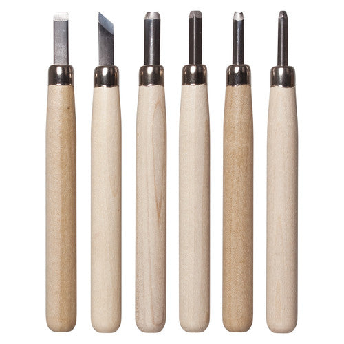 Creative School Supply Deluxe Lino and Wood Carving Tools Set of 6