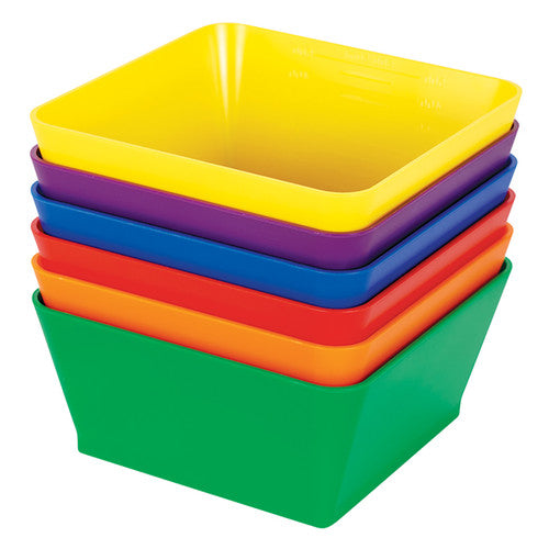 Creative School Supply Coloursorts Square Organiser Bowls Pack of 6