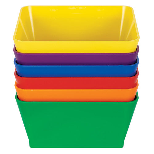 Creative School Supply Coloursorts Square Organiser Bowls Pack of 6