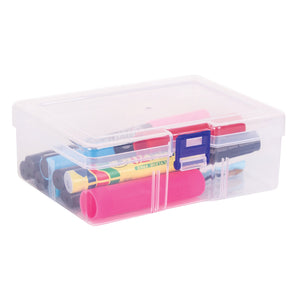 Zart Compact Storage Box 16 x 11.5 x 5.5cm Plastic for Markers and Small Craft
