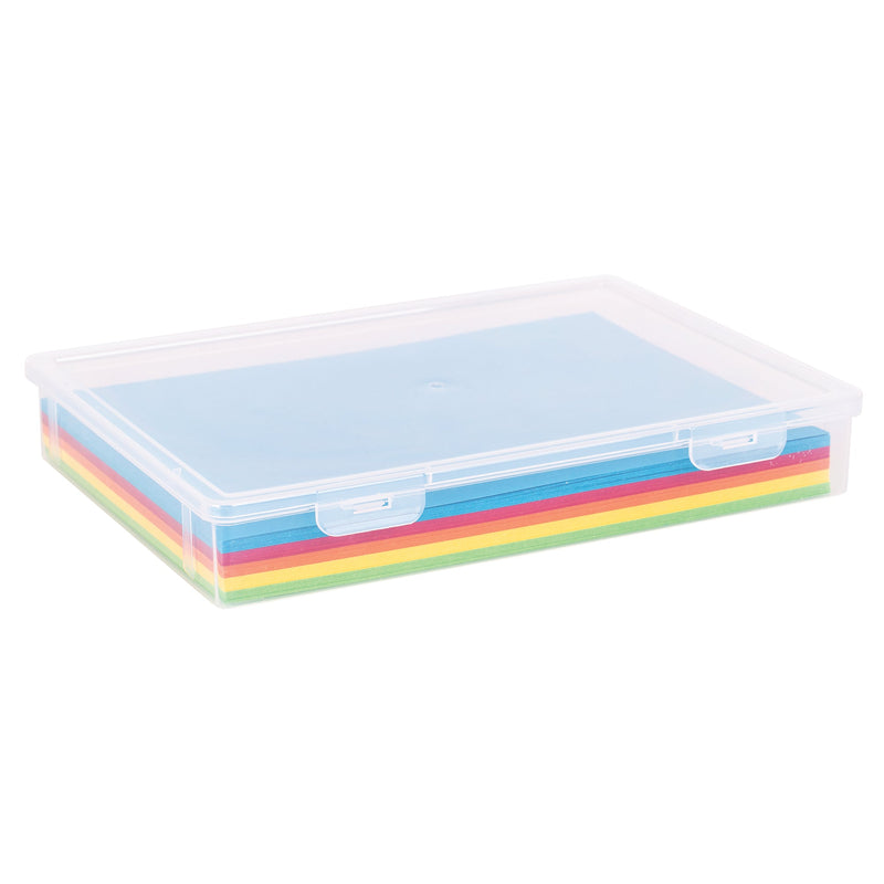 Zart A4 Storage Box 32 x 23 x 5cm Plastic Slim Stackable Paper and Artwork Box-2