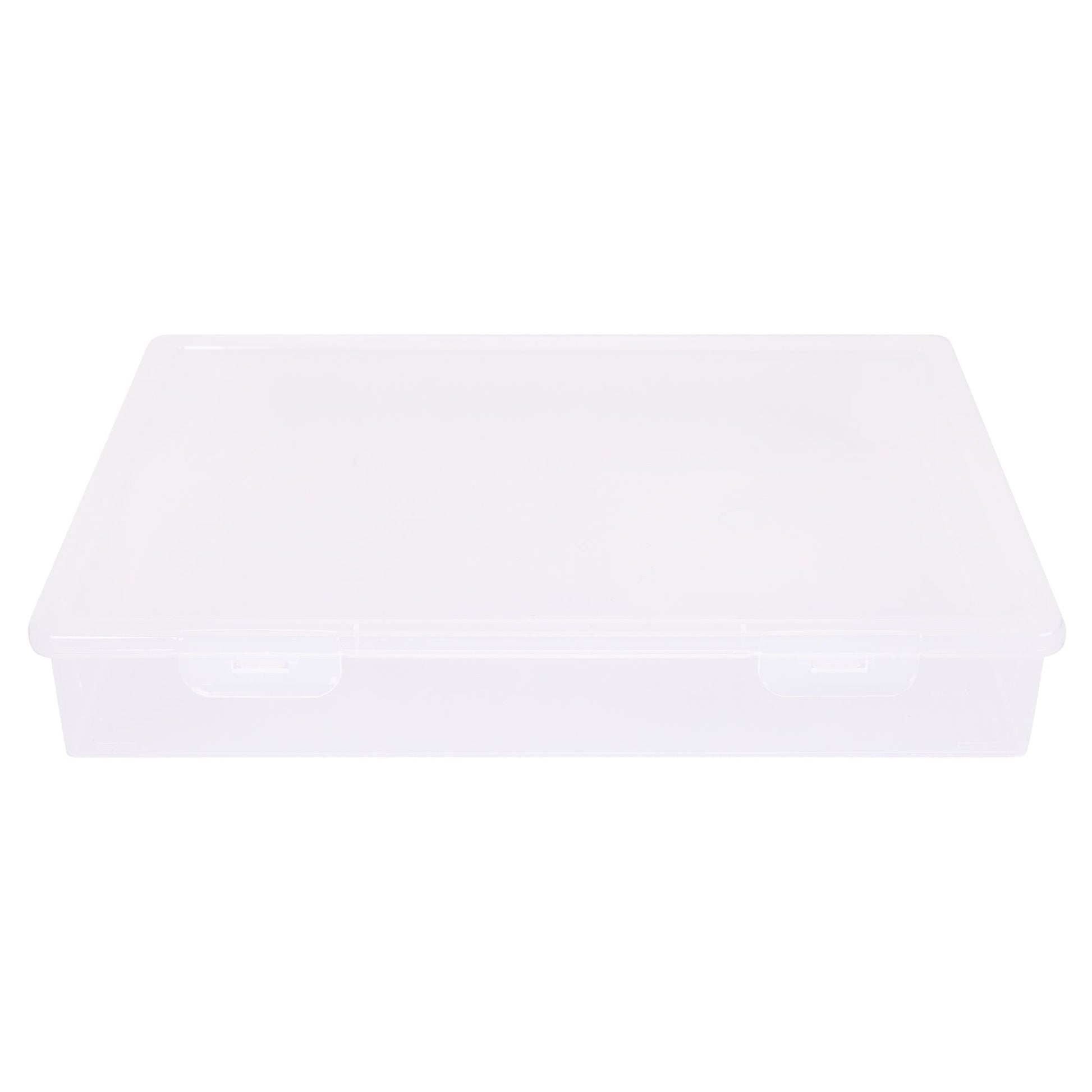Zart A4 Storage Box 32 x 23 x 5cm Plastic Slim Stackable Paper and Artwork Box-1