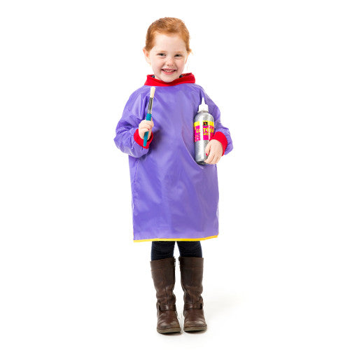 Educational Colours Toddler Smock Purple (Ages 2â€“4)