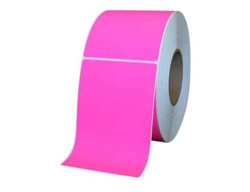 Bala Thermal Transfer Labels Fluoro Pink 100 x 150mm Non Perforated Roll of 1000