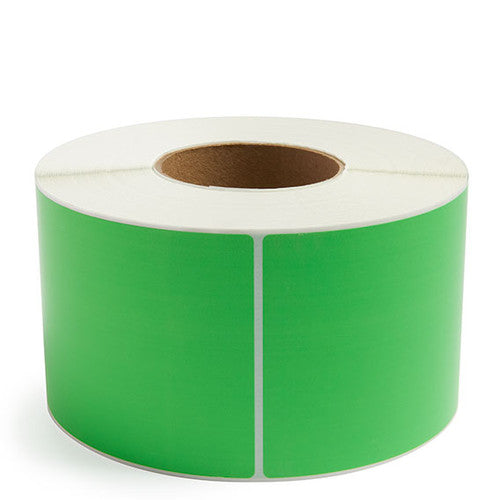 Bala Thermal Transfer Labels Permanent Adhesive Non-Perforated 28 x 30mm Green Roll of 1000