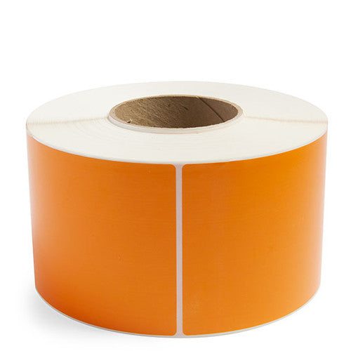 Bala Thermal Transfer Labels Permanent Adhesive Non-Perforated 190 x 100mm Fluoro Orange Roll of 500