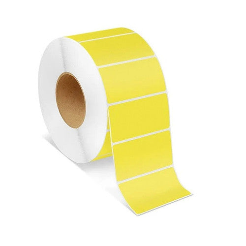 Bala Thermal Transfer Labels Yellow 190 x 100mm Non Perforated Roll of 500