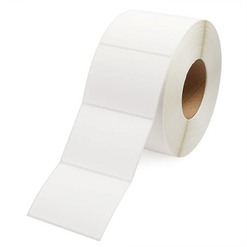 Bala Thermal Transfer Labels Permanent Adhesive Non-Perforated 100 x 100mm White Synthetic Roll of 1000