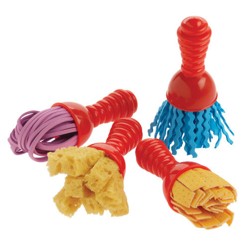 Educational Colours Texture Wands Assorted Set 2 Pack of 4