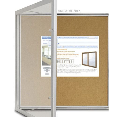 Visionchart TX6002 TX Notice Case Weather Resistant Cork Background (6-A4's) 590 x 1080mm