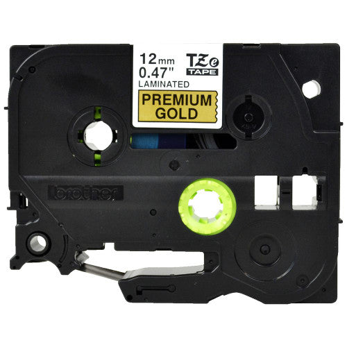 Brother TZEPR831 Label Cassette Black on Premium Glitter Gold 12mm x 4m