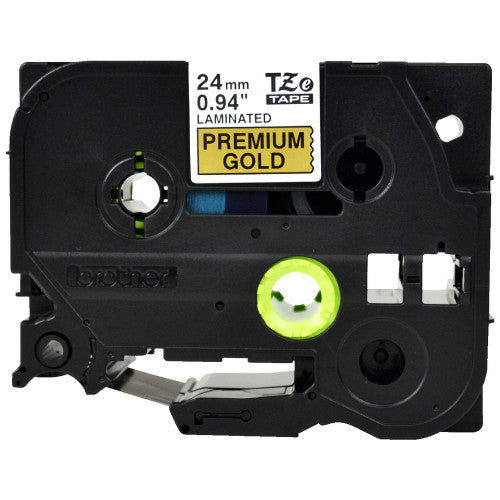 Brother TZEPR851 Label Cassette Black on Premium Glitter Gold 24mm x 4m