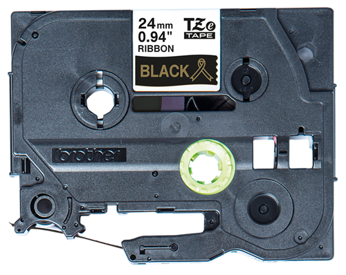 Brother TZER354 Ribbon Label Tape Cassette Gold on Black 24mm x 4m