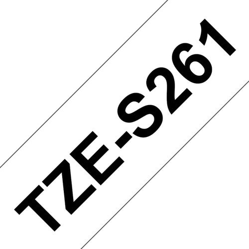 Brother TZES261 Strong Adhesive TZe Tape 36mm Black on White
