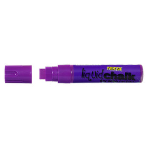 Texta Jumbo Liquid Chalk Marker with chisel tip in purple on white background