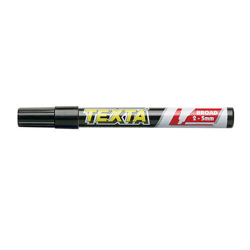 Close-up of Texta chisel tip marker nib showing fibre tip detail