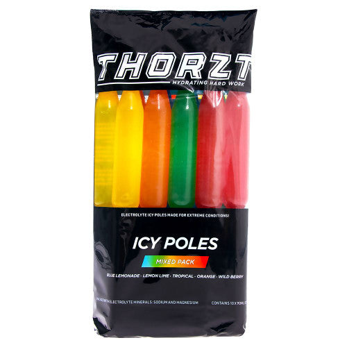 Thorzt Electrolyte Icy Poles mixed flavour pack of 10 x 90ml tubes