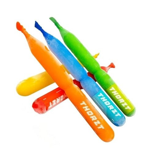 Thorzt Icy Poles five mixed flavours including Blue Lemonade, Lemon Lime, Orange, Wild Berry and Tropical