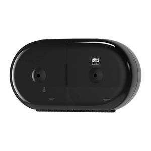 Tork SmartOne Twin Mini Toilet Roll Elevation Dispenser T9 Black - image 1