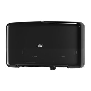 Tork Twin Mini Jumbo Toilet Roll Dispenser T2 System Black - image 1