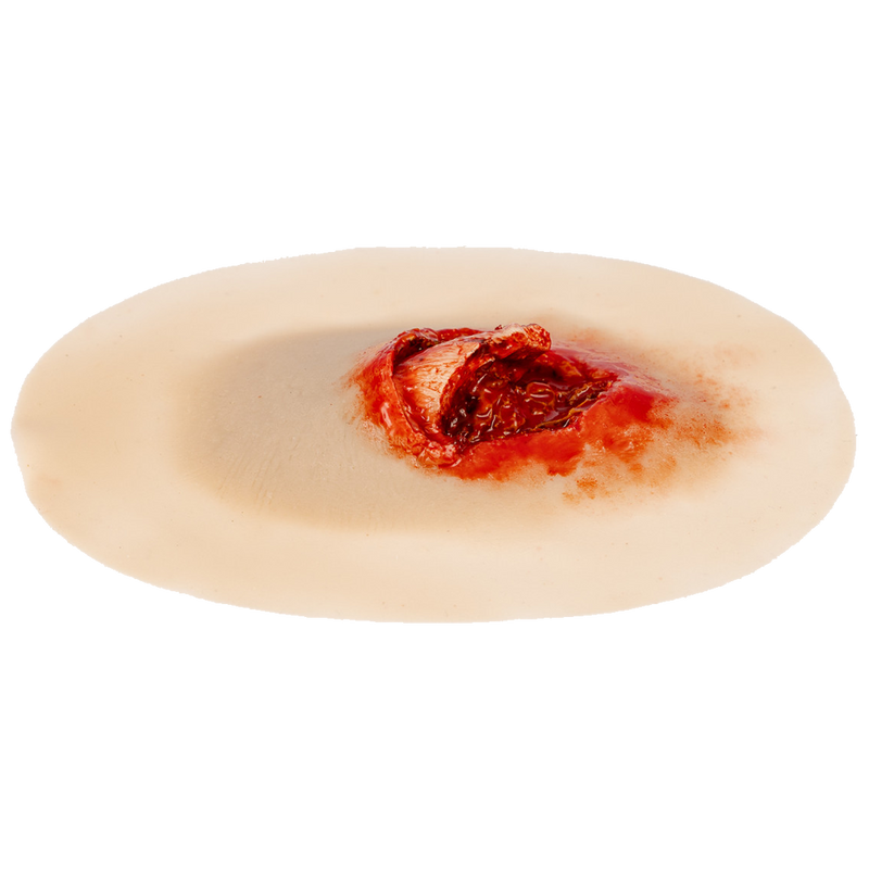 TraumaSim Self-Adhesive Open Fracture moulage realistic bone-detail open fracture