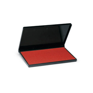 Trodat 9052 red stamp pad 110 x 70mm shown open on a white background