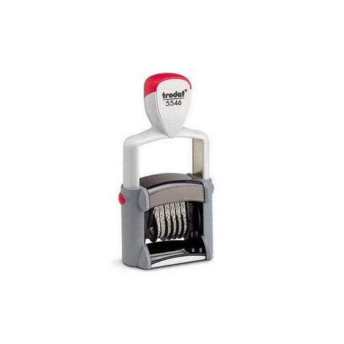 Trodat Professional 5546 self-inking numberer with 6 bands and 4mm black characters