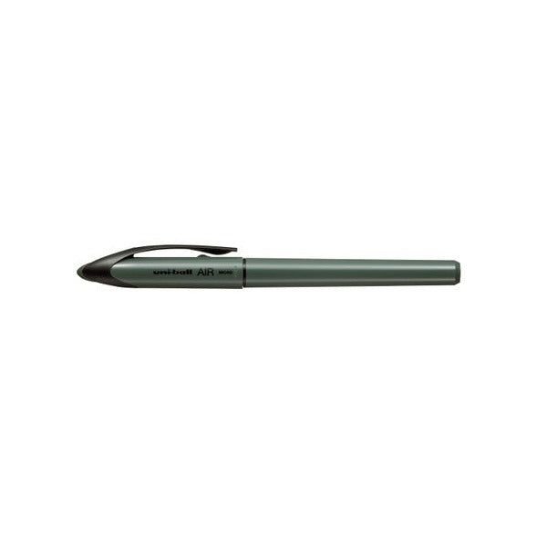 Uni-Ball Air Colour Moss Green Pastel Micro Liquid Ink Rollerball Pen Black Box Of 12