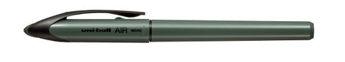 Uni-Ball Air Colour Moss Green Pastel Micro Liquid Ink Rollerball Pen Black Box Of 12