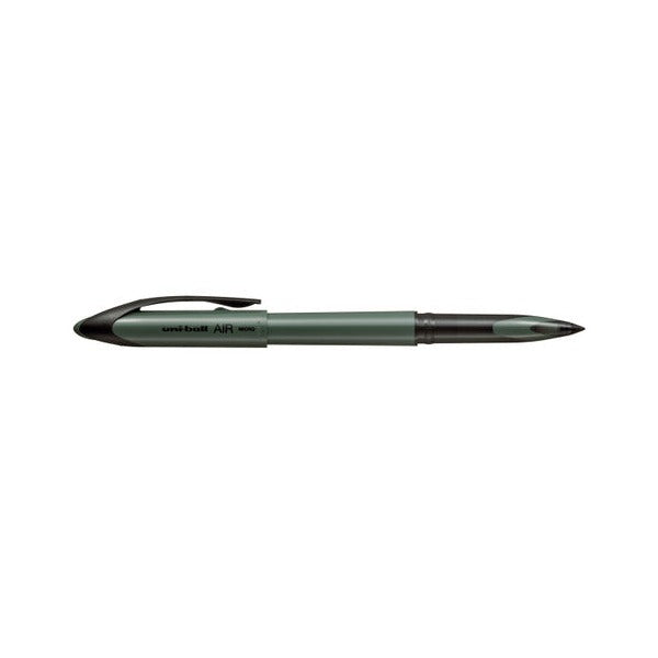 Uni-Ball Air Colour Moss Green Pastel Micro Liquid Ink Rollerball Pen Black Box Of 12