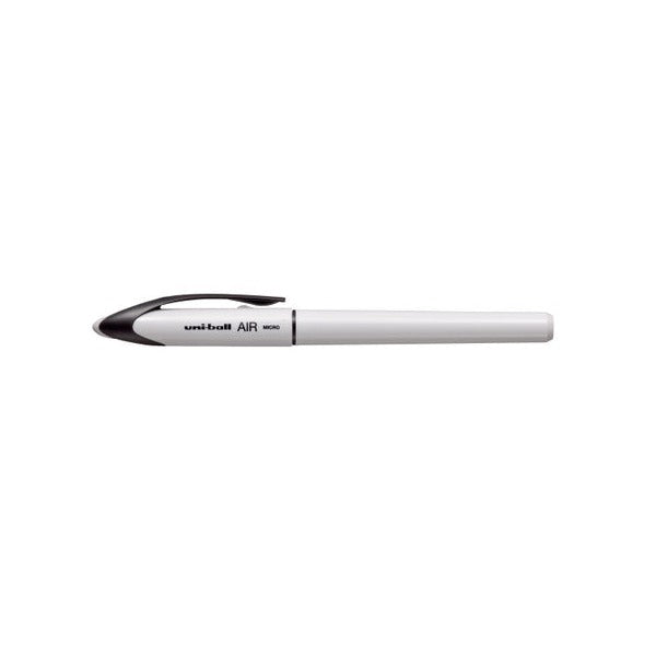Uni-Ball Air Colour Off White Pastel Micro Liquid Ink Rollerball Pen Black Box Of 12