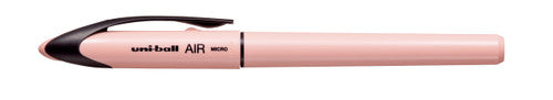 Uni-Ball Air Colour Sandstone Pastel Micro Liquid Ink Rollerball Pen Black Box Of 12