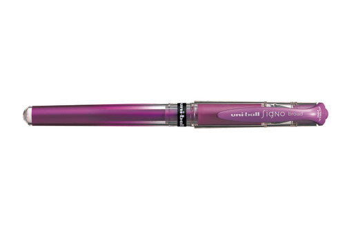 Uni-Ball Signo Broad UM-153M Gel Ink Pen 1.0mm Metallic Pink Box of 12