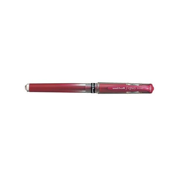 Uni-Ball Signo Broad Gel Ink Pen 1.0mm Metallic Red Box of 12