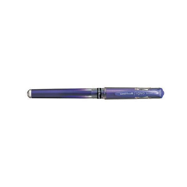 Uni-Ball Signo Broad UM-153M Gel Ink Rollerball Pen 1.0mm Metallic Violet Box of 12
