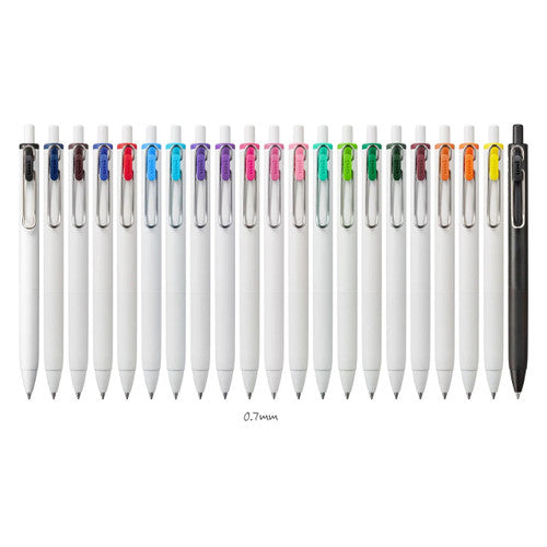 Uni-Ball One UMN-S-07 Retractable Gel Pen 0.7mm Assorted Box of 12