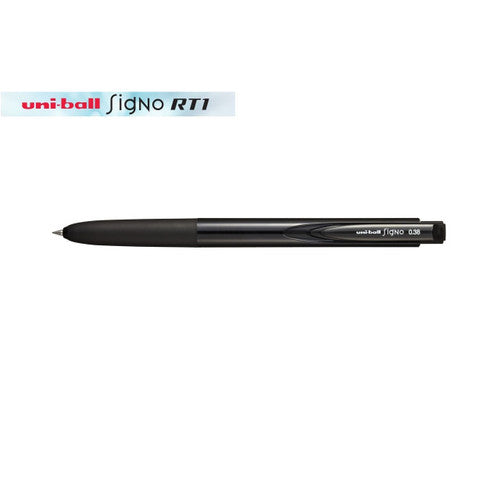Uni-Ball Signo RT1 UMN155-038 Gel Ink Pen 0.38mm Black Box of 10