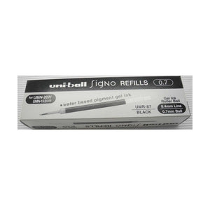 Uni-Ball UMR-87 Refill for Signo Retractable Pen 0.7mm Black Box of 12