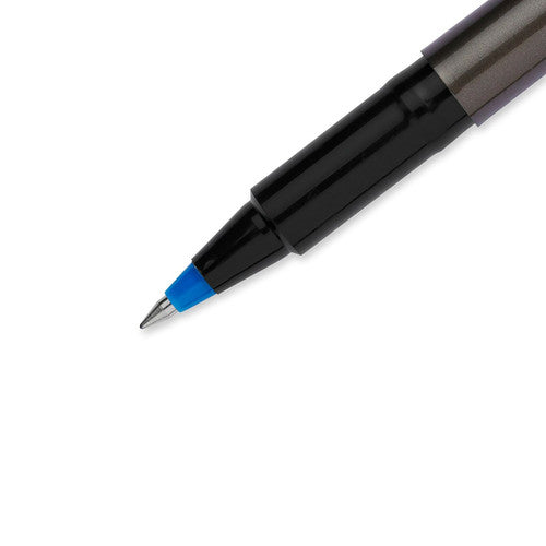 Uni-Ball Deluxe UB-155 Liquid Ink Rollerball Pen 0.5mm Blue Box of 12