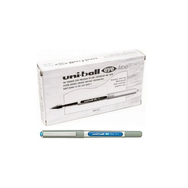 Uni-Ball Eye Rollerball Pen 0.7mm Light Blue Box of 12