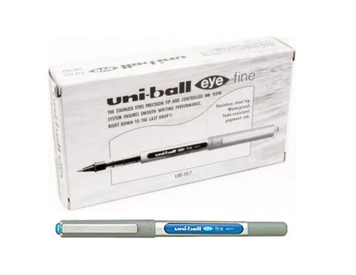 Uni-Ball Eye Rollerball Pen 0.7mm Light Blue Box of 12